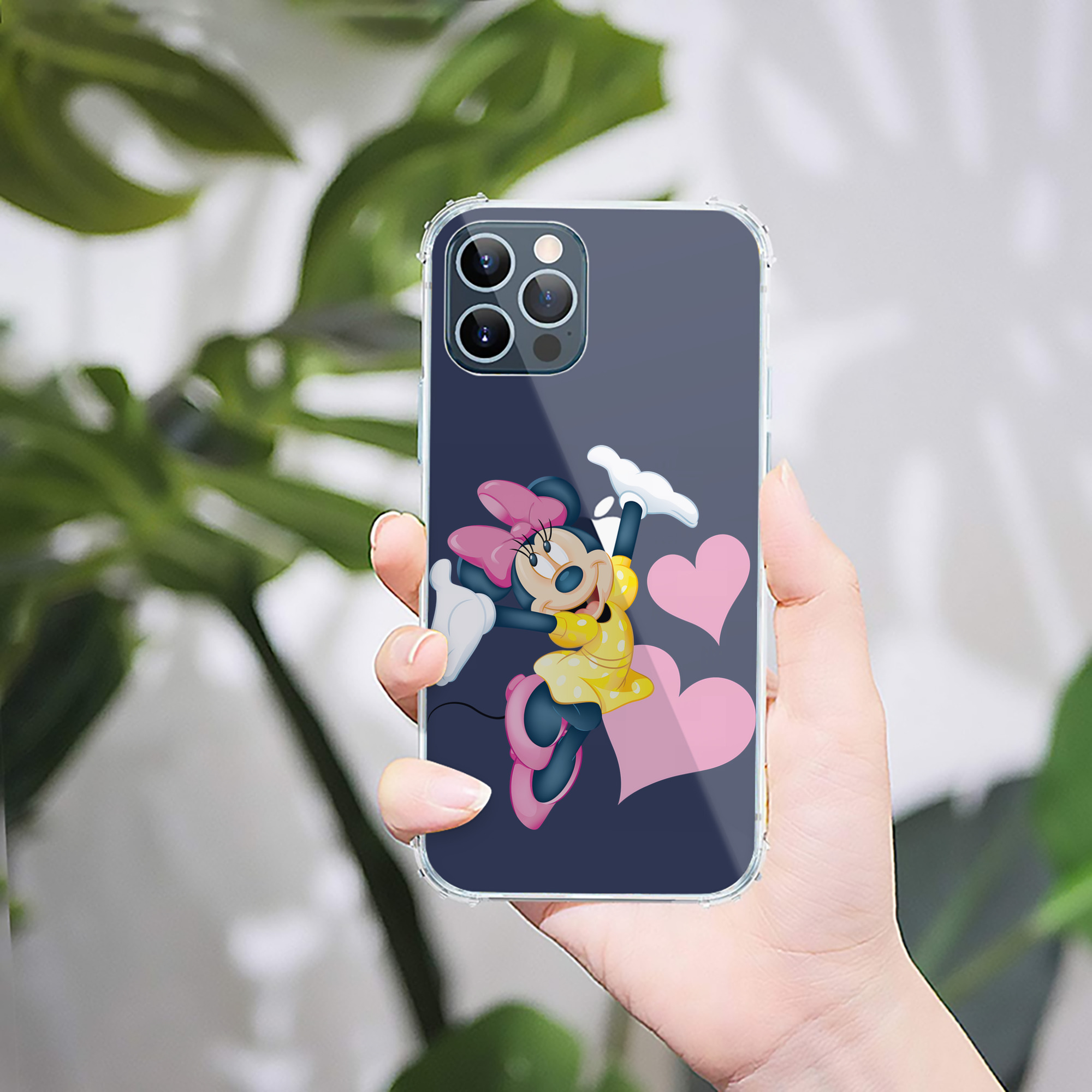 （画像用） ミッキーマウス Mickey Mouse 【iPhone 12シリーズ対応】透明スマホケース（クリアソフトケース）